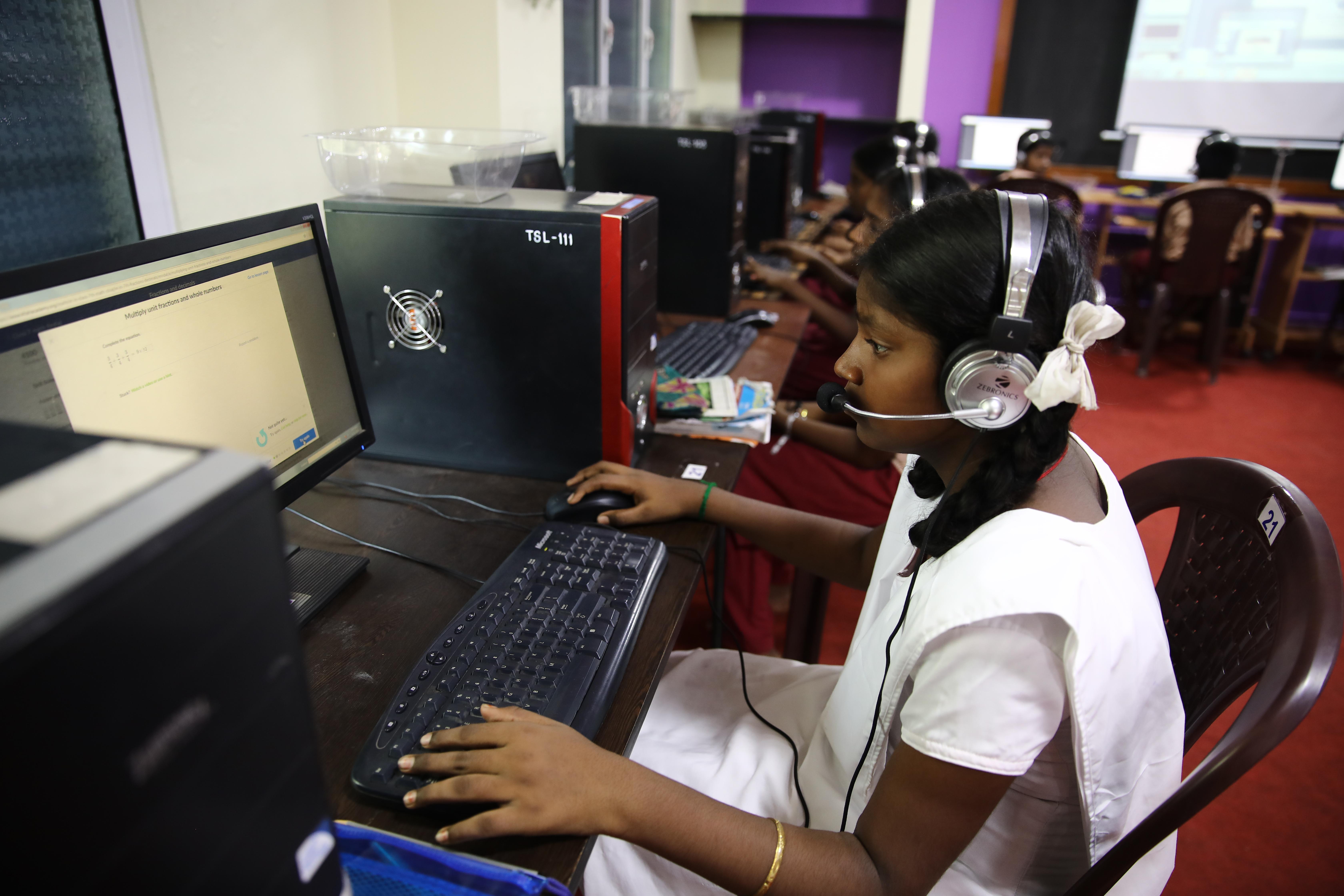 Digital Classroommath Lab Chennai Tamil Nadu Foundation