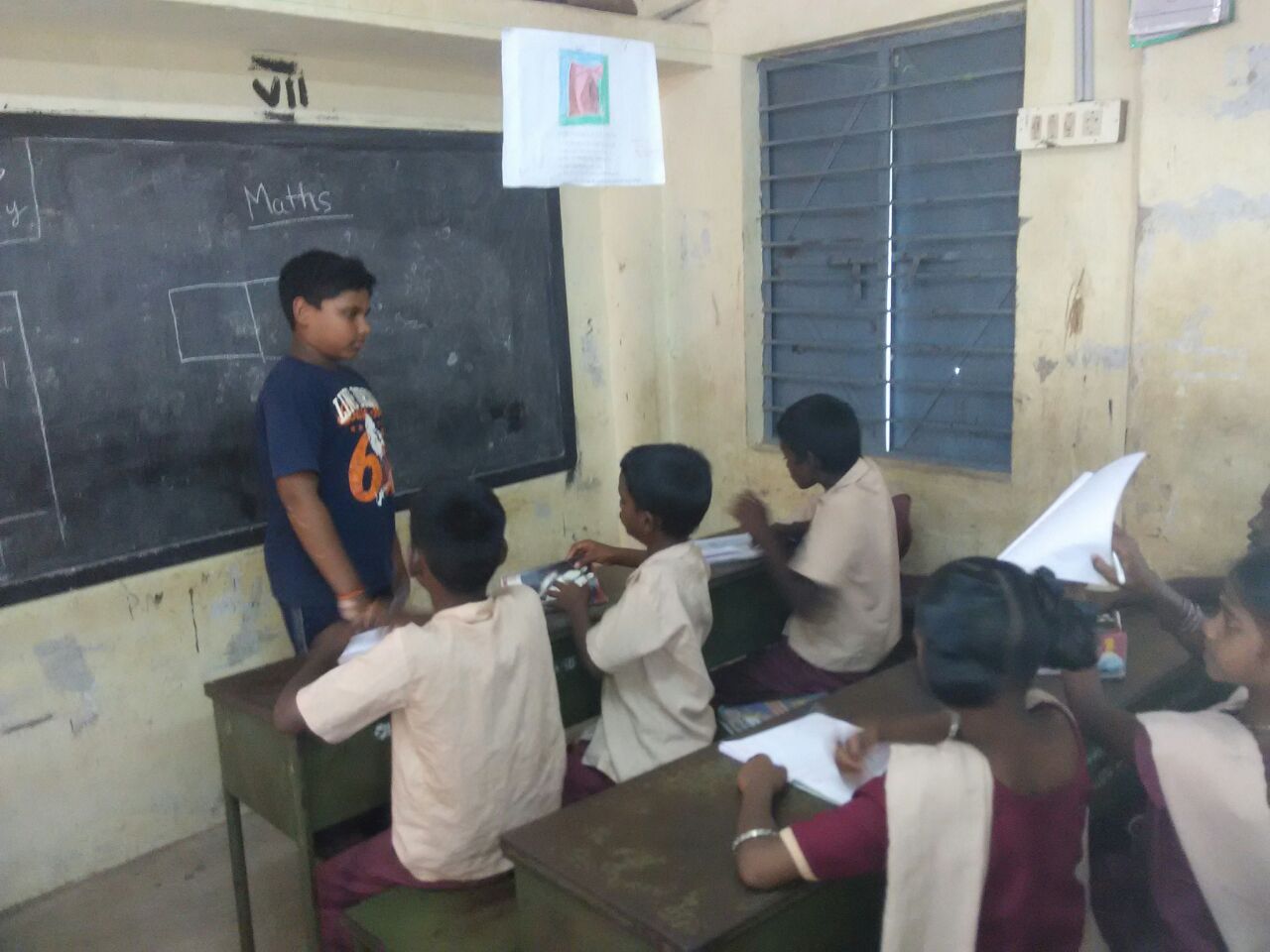 Nadesh Vaithianathan of OK teaching at GHSS Sakkangudi, Cuddalore